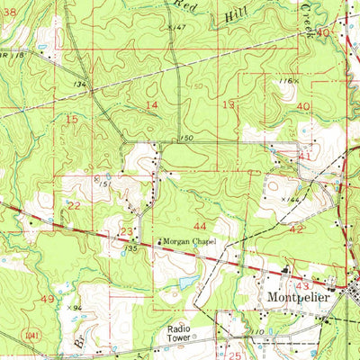 United States Geological Survey Amite, LA (1974, 62500-Scale) digital map