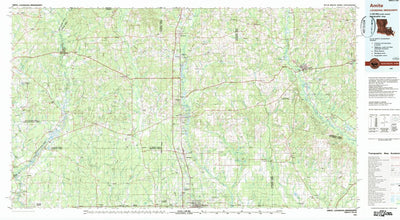 United States Geological Survey Amite, LA-MS (1983, 100000-Scale) digital map