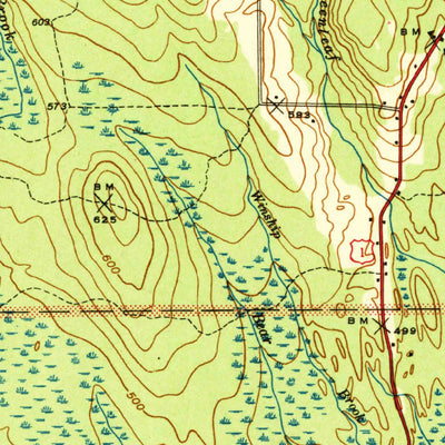 United States Geological Survey Amity, ME (1941, 62500-Scale) digital map