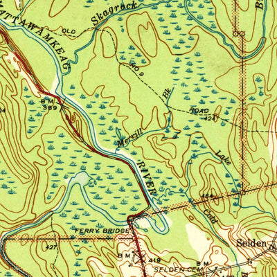 United States Geological Survey Amity, ME (1941, 62500-Scale) digital map