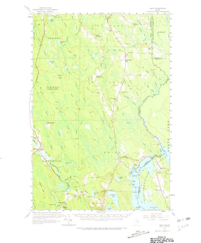 United States Geological Survey Amity, ME (1958, 62500-Scale) digital map