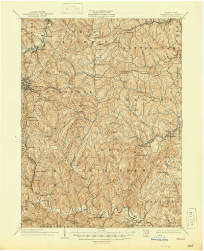 United States Geological Survey Amity, PA (1904, 62500-Scale) digital map