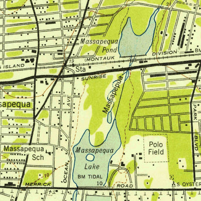 United States Geological Survey Amityville, NY (1947, 24000-Scale) digital map