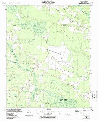 United States Geological Survey Ammon, NC (1987, 24000-Scale) digital map