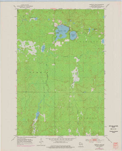 United States Geological Survey Amnicon Lake, WI (1954, 24000-Scale) digital map