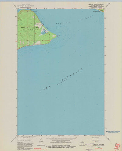 United States Geological Survey Amnicon Point, WI (1964, 24000-Scale) digital map