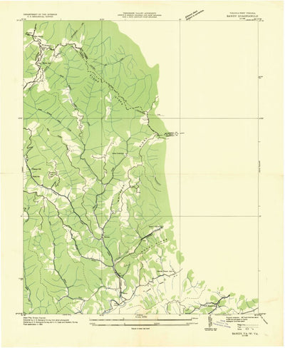 United States Geological Survey Amonate, VA-WV (1934, 24000-Scale) digital map