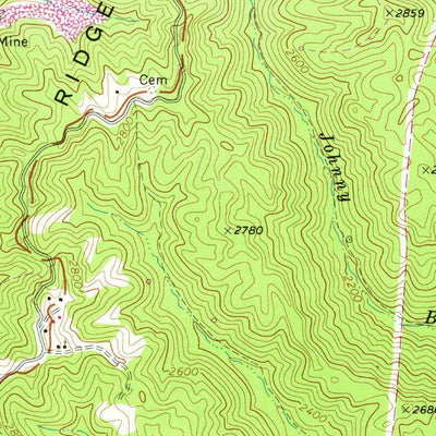 United States Geological Survey Amonate, VA-WV (1968, 24000-Scale) digital map