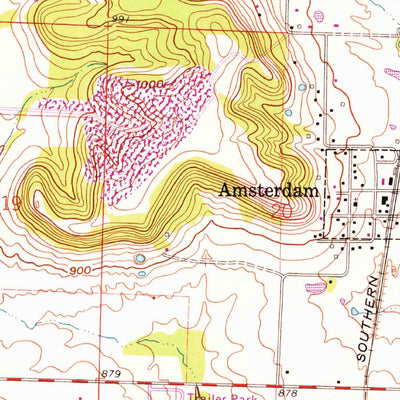 United States Geological Survey Amoret, MO-KS (1961, 24000-Scale) digital map