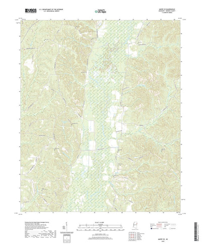 United States Geological Survey Amory SE, MS (2020, 24000-Scale) digital map