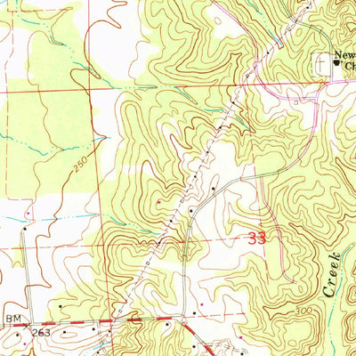 United States Geological Survey Amory SW, MS (1966, 24000-Scale) digital map