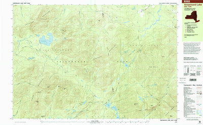 United States Geological Survey Ampersand Lake, NY (1999, 25000-Scale) digital map