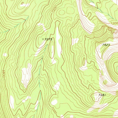 United States Geological Survey Amphitheatre Mountain, MT (1970, 24000-Scale) digital map