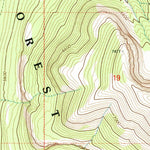 United States Geological Survey Amphitheatre Mountain, MT (1994, 24000-Scale) digital map