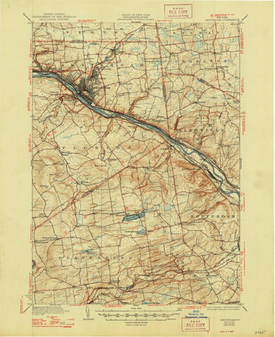 United States Geological Survey Amsterdam, NY (1931, 62500-Scale) digital map