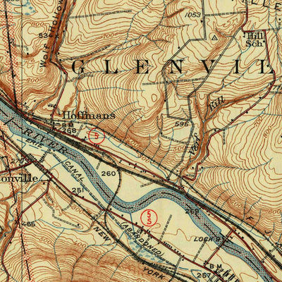 United States Geological Survey Amsterdam, NY (1931, 62500-Scale) digital map