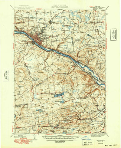 United States Geological Survey Amsterdam, NY (1949, 62500-Scale) digital map