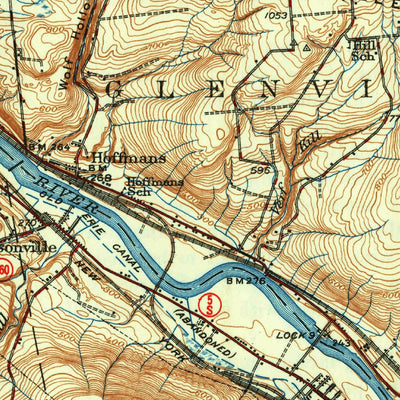 United States Geological Survey Amsterdam, NY (1949, 62500-Scale) digital map