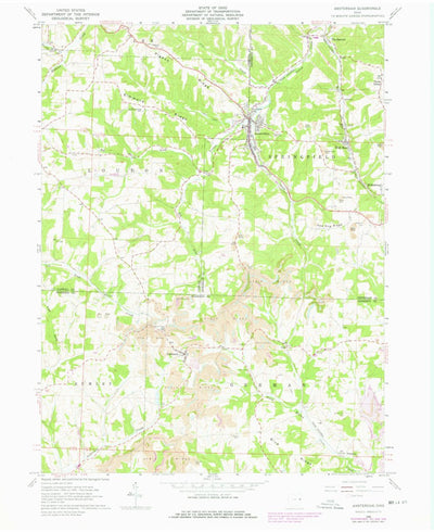 United States Geological Survey Amsterdam, OH (1960, 24000-Scale) digital map