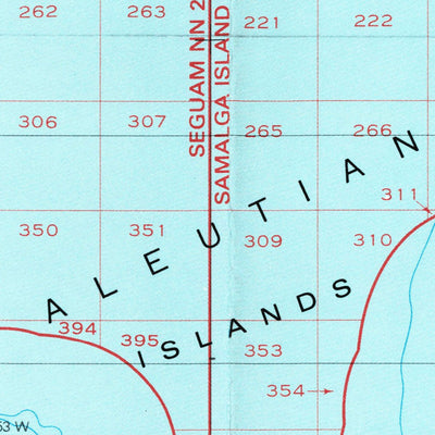 United States Geological Survey Amukta, AK (1951, 250000-Scale) digital map