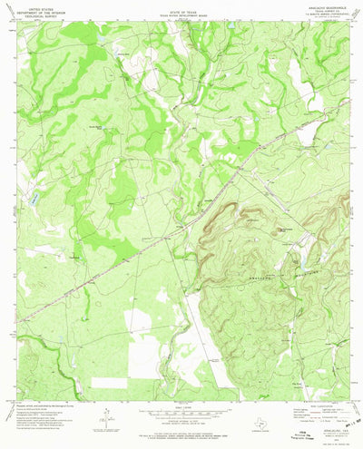 United States Geological Survey Anacacho, TX (1974, 24000-Scale) digital map
