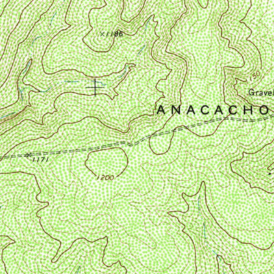 United States Geological Survey Anacacho, TX (1974, 24000-Scale) digital map