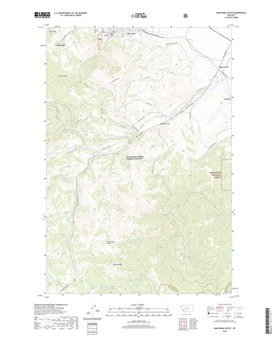 United States Geological Survey Anaconda South, MT (2020, 24000-Scale) digital map