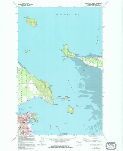 United States Geological Survey Anacortes North, WA (1973, 24000-Scale) digital map