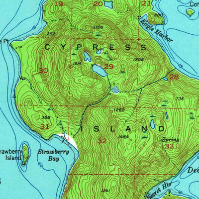 United States Geological Survey Anacortes, WA (1951, 62500-Scale) digital map