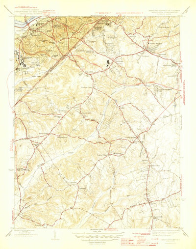 United States Geological Survey Anacostia, DC-MD (1945, 31680-Scale) digital map