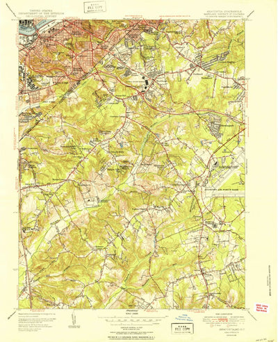 United States Geological Survey Anacostia, DC-MD (1951, 24000-Scale) digital map