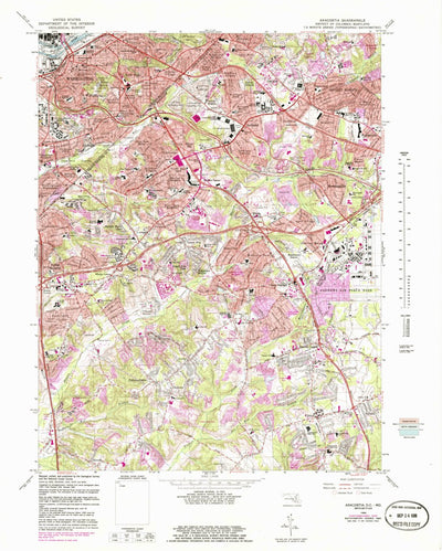 United States Geological Survey Anacostia, DC-MD (1965, 24000-Scale) digital map