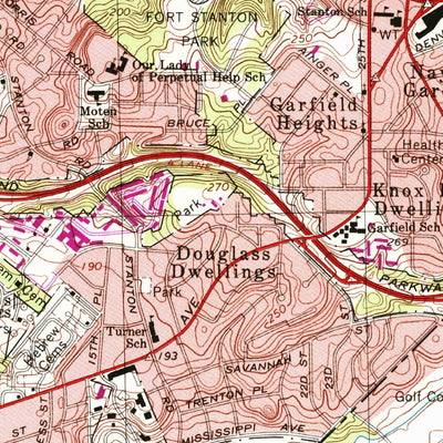 United States Geological Survey Anacostia, DC-MD (1965, 24000-Scale) digital map