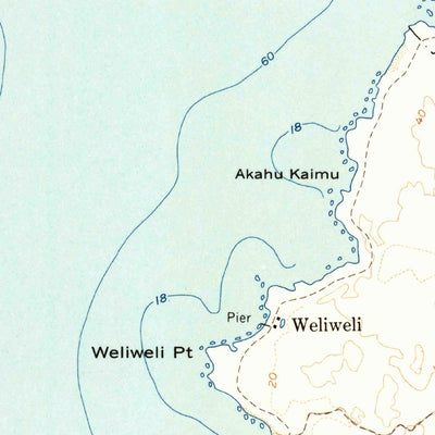 United States Geological Survey Anaehoomalu, HI (1959, 24000-Scale) digital map