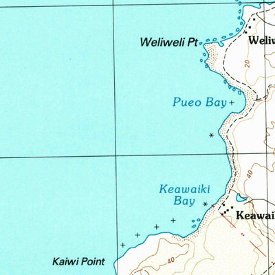 United States Geological Survey Anaehoomalu, HI (1997, 24000-Scale) digital map