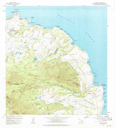 United States Geological Survey Anahola, HI (1963, 24000-Scale) digital map