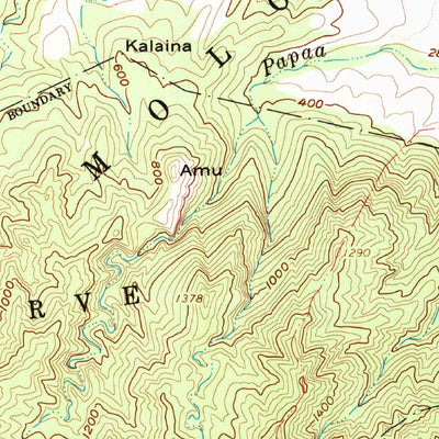 United States Geological Survey Anahola, HI (1963, 24000-Scale) digital map