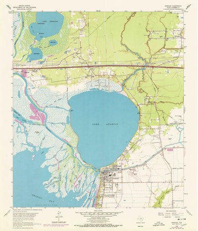 United States Geological Survey Anahuac, TX (1961, 24000-Scale) digital map