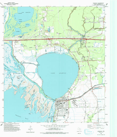 United States Geological Survey Anahuac, TX (1993, 24000-Scale) digital map
