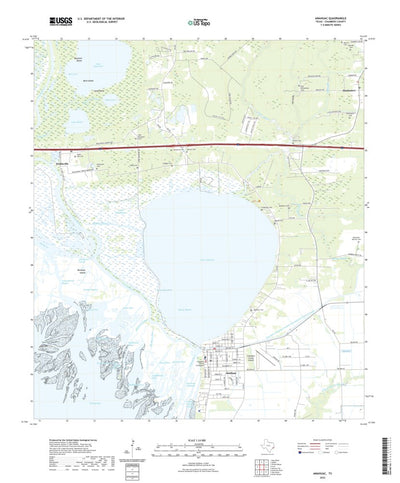 United States Geological Survey Anahuac, TX (2022, 24000-Scale) digital map