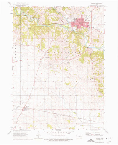 United States Geological Survey Anamosa, IA (1973, 24000-Scale) digital map