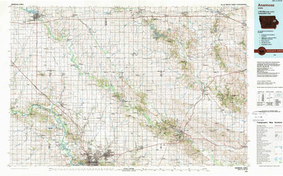 United States Geological Survey Anamosa, IA (1984, 100000-Scale) digital map