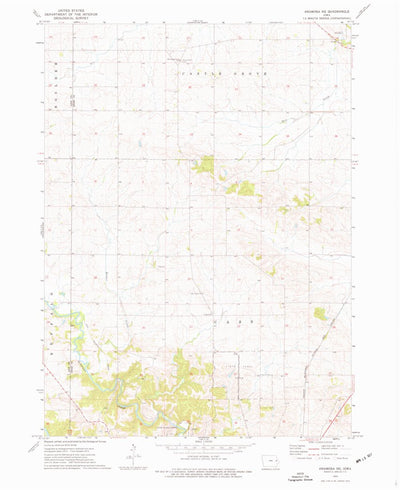 United States Geological Survey Anamosa NE, IA (1973, 24000-Scale) digital map