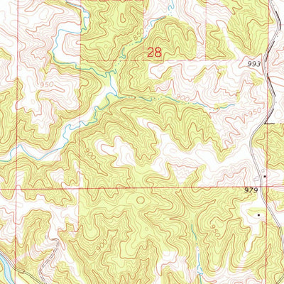 United States Geological Survey Anamosa NE, IA (1973, 24000-Scale) digital map