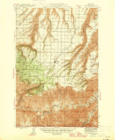 United States Geological Survey Anatone, WA (1946, 62500-Scale) digital map