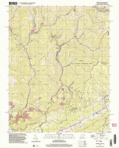 United States Geological Survey Anawalt, WV-VA (2001, 24000-Scale) digital map