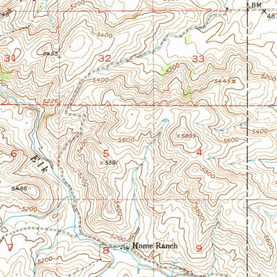 United States Geological Survey Anceney, MT (1949, 62500-Scale) digital map