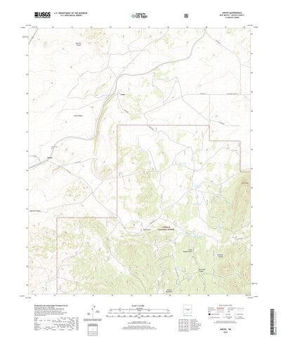 United States Geological Survey Ancho, NM (2020, 24000-Scale) digital map