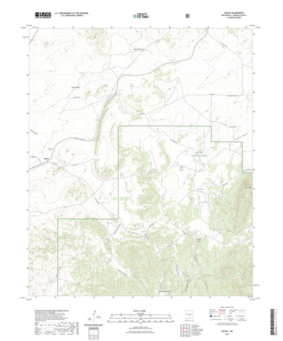 United States Geological Survey Ancho, NM (2023, 24000-Scale) digital map