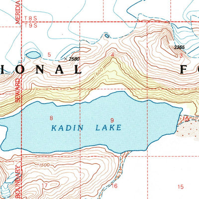 United States Geological Survey Anchorage A-1, AK (1995, 63360-Scale) digital map
